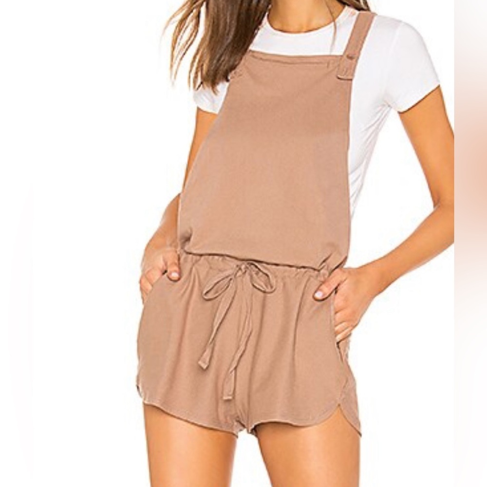 Bobi | Knot Twill Romper | Brown | XS